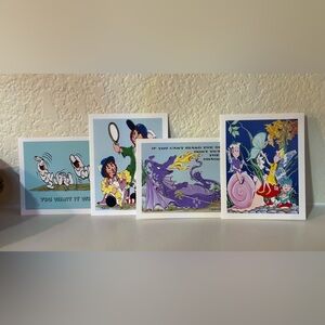 Whimsical Notecards Art Print Set with Dragon and Characters (20 Blank Cards)